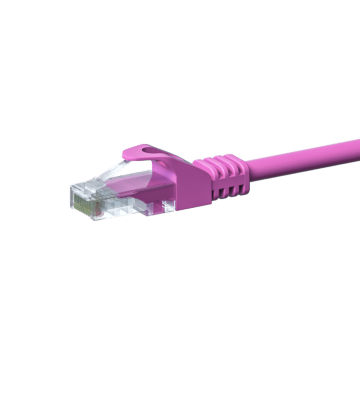 CAT5e Kabel U/UTP - 2 Meter - rosa - CCA