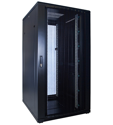 32 HE 19 Zoll Netzwerkschrank mit perforierter Tür 800 x 1200 x 1600 mm (BxTxH)