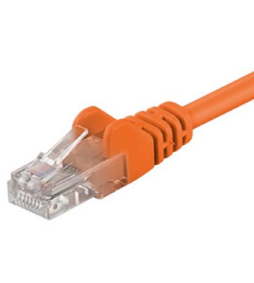 CAT5e Kabel U/UTP - 0,25 Meter - orange - CCA