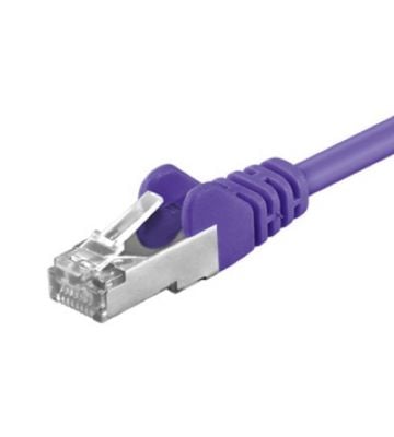 CAT5e Kabel FTP - 0,25 Meter - lila