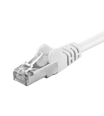CAT5e Kabel FTP - 0,50 Meter - weiß