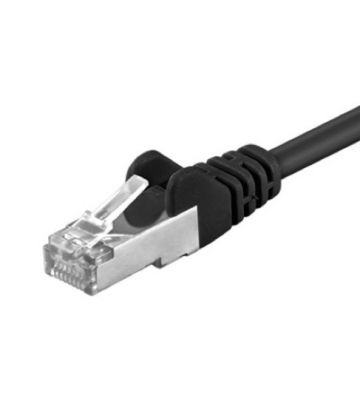 CAT5e Kabel FTP - 0,25 Meter - schwarz