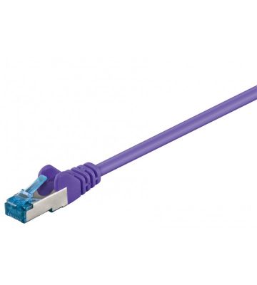CAT 6a Kabel LSOH - S/FTP - 0,25 Meter - Lila