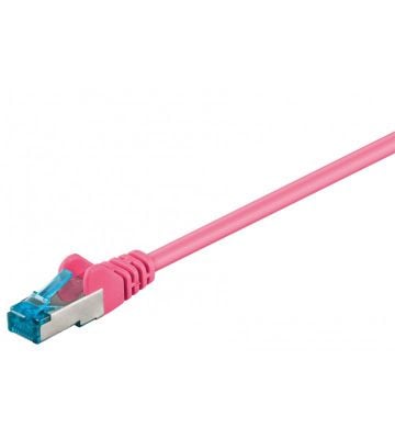 CAT6a Kabel LSOH S-FTP - 0,50 Meter - rosa