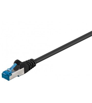 CAT 6a Kabel LSOH - S/FTP - 0,25 Meter - Schwarz