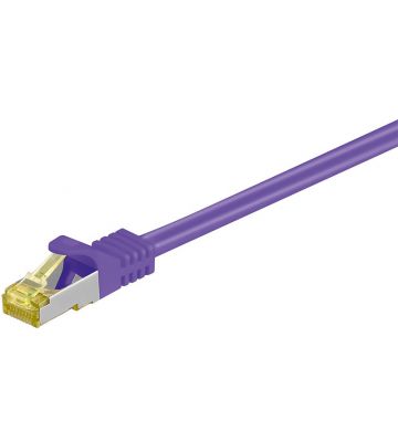 Cat7 Kabel S/FTP/PIMF - 1 Meter - lila