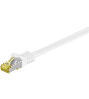 Cat7 Kabel S/FTP/PIMF - 0,25 Meter - weiß