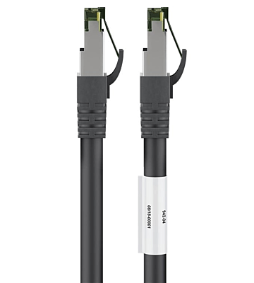 Cat8 Kabel S/FTP/PIMF - 5 Meter - schwarz