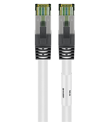 Cat8 Kabel S/FTP/PIMF - 3 Meter - weiß