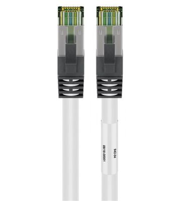 Cat8 Kabel S/FTP/PIMF - 0,25 Meter - weiß
