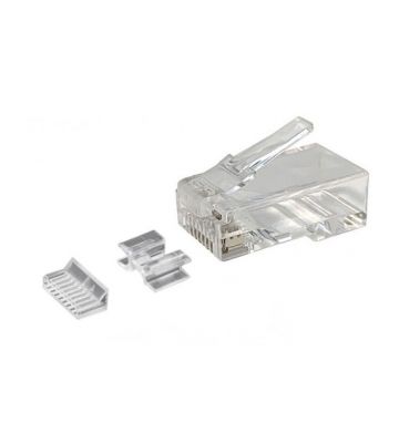 CAT6a RJ45 Konnektor geschirmt mit Kuppelstück - für Flexibel