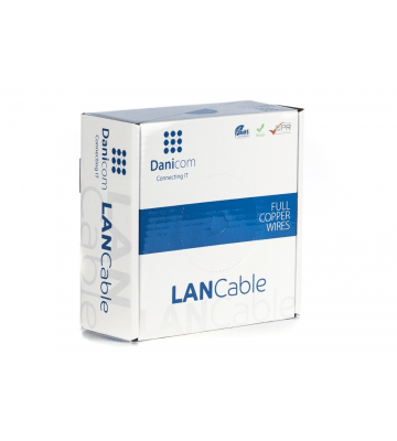 DANICOM CAT5e Kabel FTP 100 Meter – Starrleiter - LSZH (Eca)