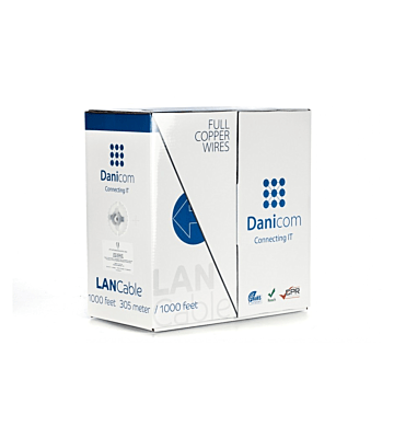DANICOM CAT6 Kabel 100% Kupfer UTP 305 Meter – LSZH (Cca)
