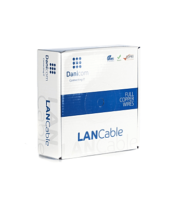 DANICOM CAT6a Kabel U/UTP 50 Meter – LSZH (Fca)