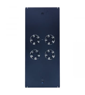 Belüftungseinheit mit 4 Ventilatoren und Thermostat für Netzwerkschrank 1200 mm tief