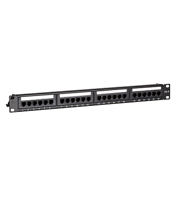 19 Zoll Patchfeld 24-fach UTP / CAT 6