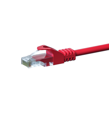 CAT5e Kabel U/UTP  - 2 Meter - rot - CCA