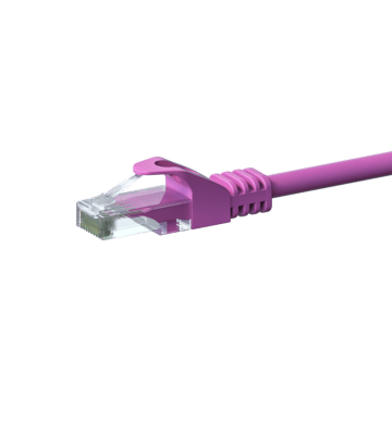 CAT6 Kabel U/UTP - 5 Meter - rosa - CCA