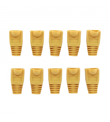 Tule Geel RJ45 set van 10