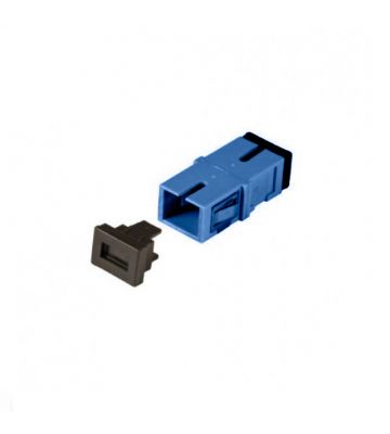 Singlemode Keystone-Glasfaserkupplung SC-SC Simplex - blau