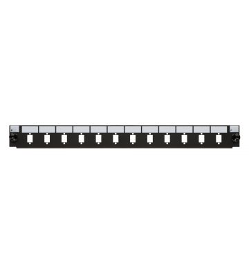 Front LC/SC 12 Ports, schwarz Duplex/Simplex für 19" Patchpanel