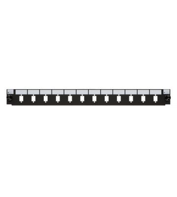 Front LC/SC 12 Ports, schwarz Duplex/Simplex für 19" Patchpanel