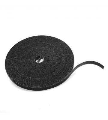 Klettband für Kabel 12,5 mm breit - 25 Meter - schwarz