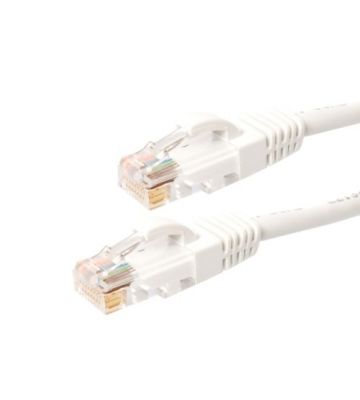 CAT6 Kabel U/UTP - 15 Meter - weiß - 100% Kupfer
