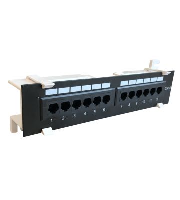 Wand-Patchfeld CAT 6 - 12-fach UTP