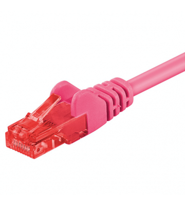 CAT6 Kabel U/UTP - 1 Meter - rosa - CCA