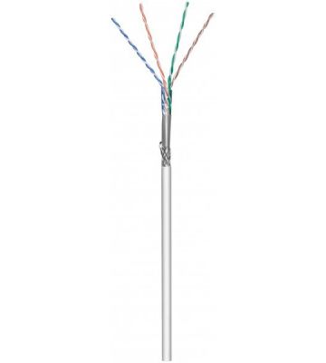 CAT5e Netzwerkkabel Starrleiter - SF/UTP - 100 Meter - grau CCA