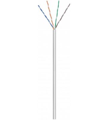 CAT5e Netzwerkkabel Starrleiter - U/UTP - 100 Meter - grau CCA