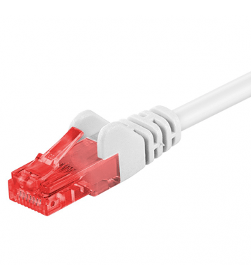 CAT6 Kabel U/UTP - 0,50 Meter - weiß - CCA