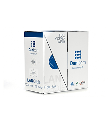 DANICOM CAT6 Kabel 100% Kupfer UTP 305 Meter – LSZH (Cca)
