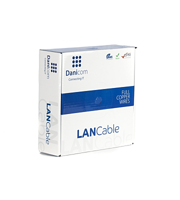 DANICOM CAT7 Kabel S/FTP 50 Meter – Starrleiter - LSZH (Dca)
