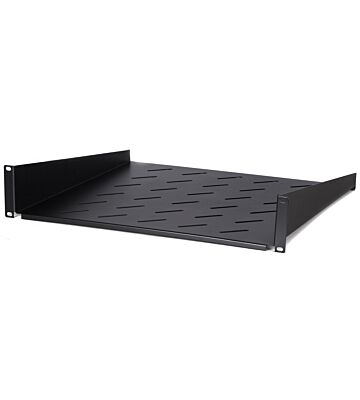 2 HE Regalboden für Wand-Netzwerkschrank 600 mm tief - Regalbodentiefe 450 mm