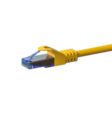 UTP CAT6a patchkabel 2m geel - 100% koper