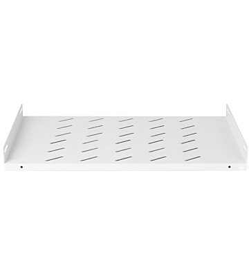1 HE perforierter Regalboden für Wand-Netzwerkschrank 600 mm tief - weiss