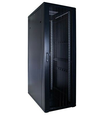 37 HE 19 Zoll Netzwerkschrank mit perforierter Tür 600 x 1000 x 1800 mm (BxTxH) 