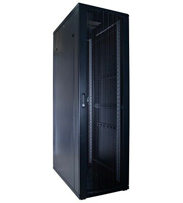 42 HE 19 Zoll Netzwerkschrank mit perforierter Tür 600 x 1000 x 2000 mm (BxTxH)