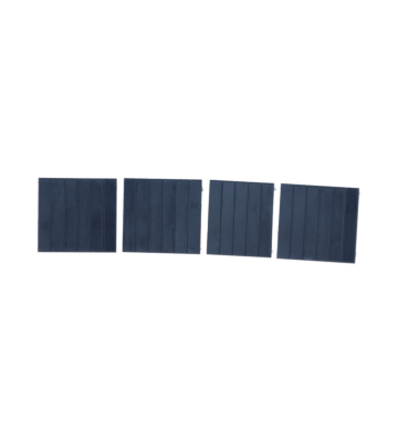 Abdeckplatten für 3HE DIN-Schienen-Schaltkasten, 4er-Satz