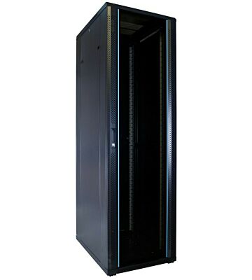 42 HE 19 Zoll Netzwerkschrank mit Glastür 600 x 800 x 2000 mm (BxTxH)