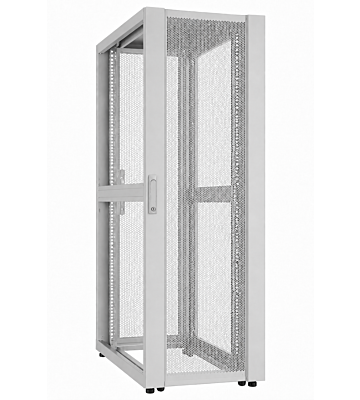 42 HE 19” Datacenter Netzwerkschrank, mit perforierter Fronttür (BxTxH) 800 x 1000 x 2000mm Grau