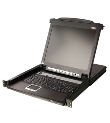 17 Zoll KVM Konsole mit 8 Ports KVM Switch x PS/2