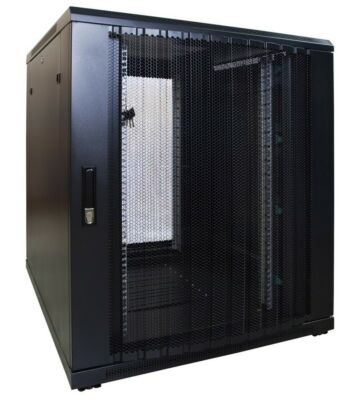 18 HE 19 Zoll Netzwerkschrank mit perforierter Tür 800 x 1000 x 1000 mm (BxTxH)