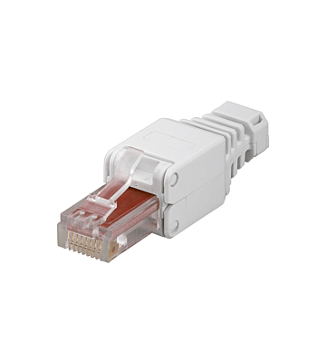 DANICOM UTP CAT6a Toolless RJ45 Netzwerkstecker - für flexibele und massive UTP Kabel