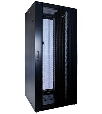 37 HE 19 Zoll Netzwerkschrank mit perforierter Tür 800 x 800 x 1800 mm (BxTxH)