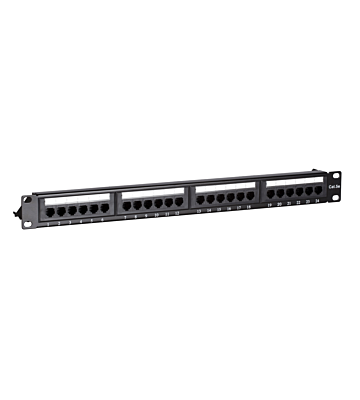 19 Zoll Patchfeld 24-fach UTP / CAT 5e