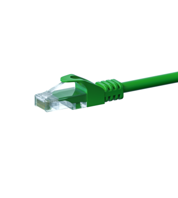 CAT5e Kabel U/UTP - 0,50 Meter - grün - 100% Kupfer