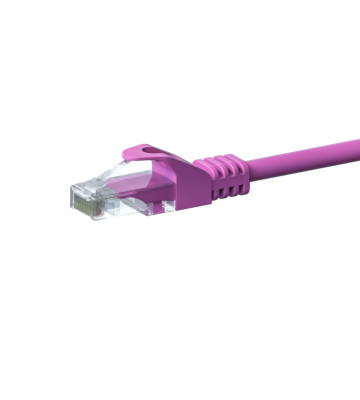 UTP CAT5e patchkabel 0,50m roze - 100% koper